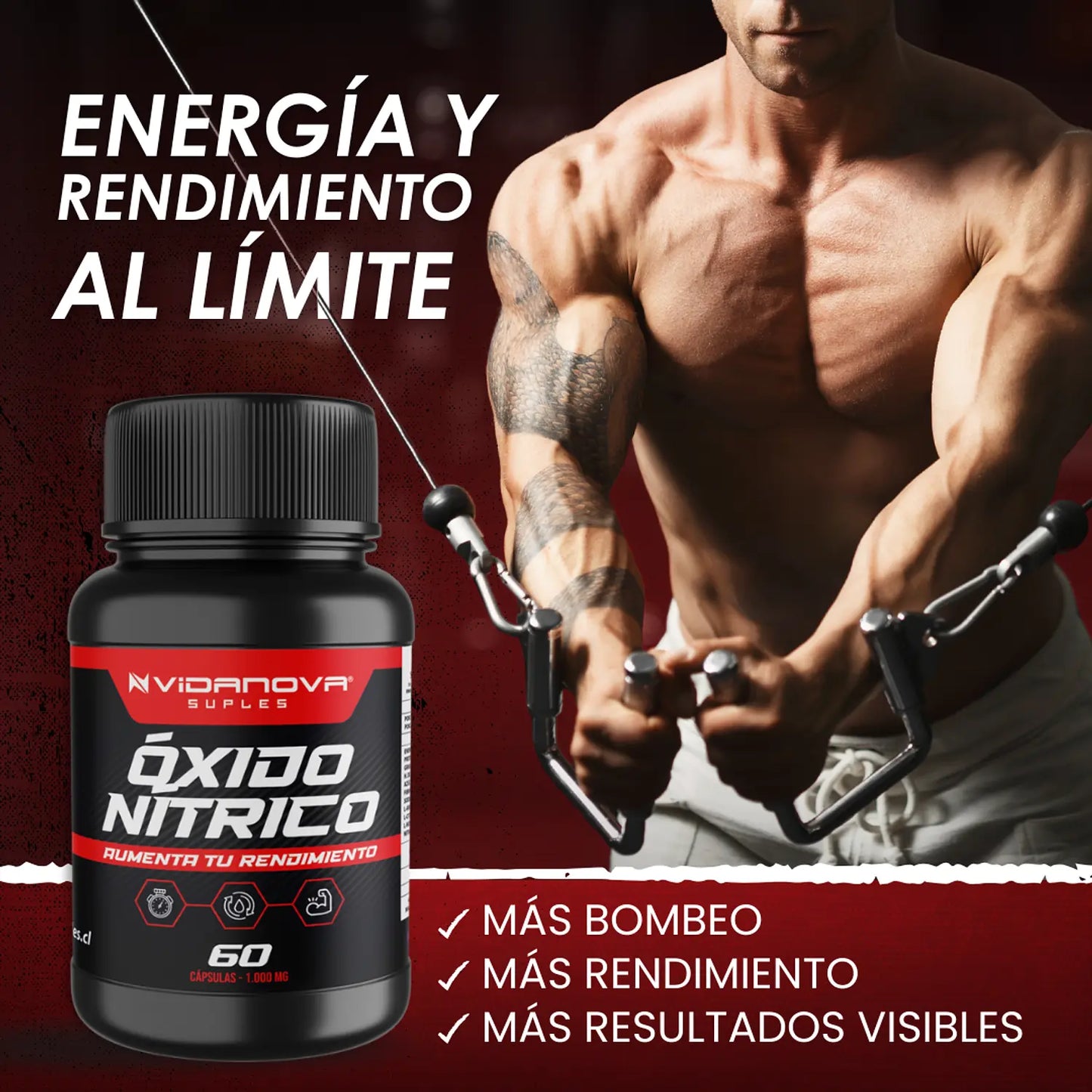 OXIDO NITRICO 1000MG 60 CAPS