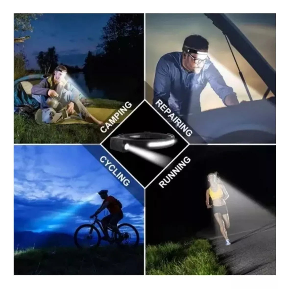 Linterna LED Cintillo Recargable