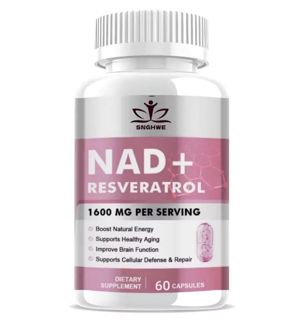 Liposomal NAD+ con Trans-Resveratrol Puro 98%- 60 CAPSULAS