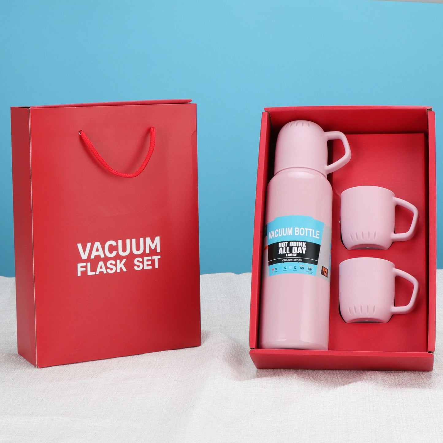 Termo Para Agua Caliente 500ml Con 3 Tazas