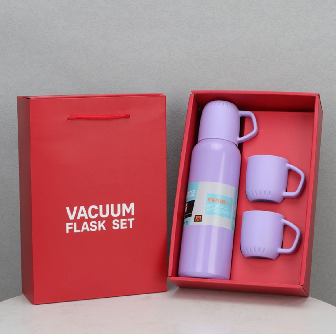 Termo Para Agua Caliente 500ml Con 3 Tazas