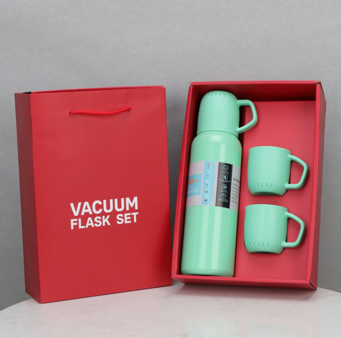 Termo Para Agua Caliente 500ml Con 3 Tazas