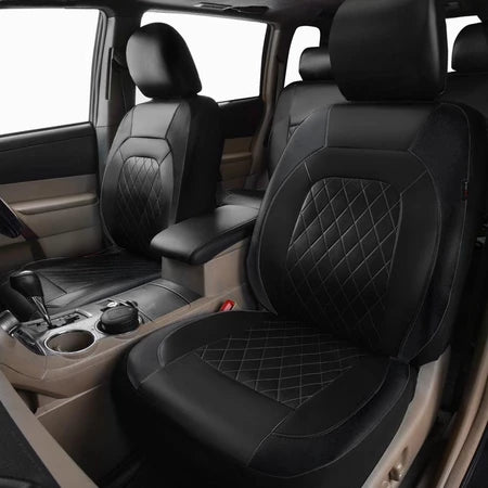 CUBRE ASIENTO DE AUTOS ecocuero Negro