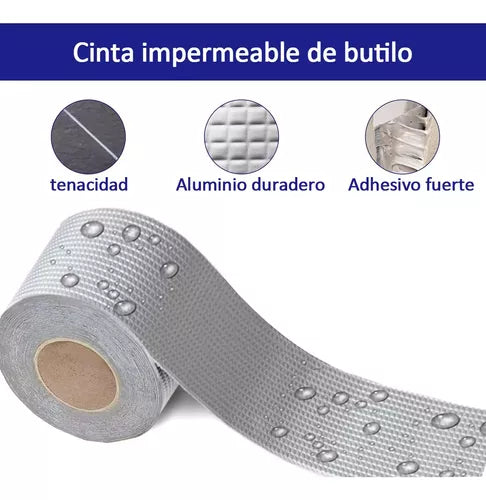 Cinta Anti Goteras - ¡La solución definitiva para techos, goteras y grietas!