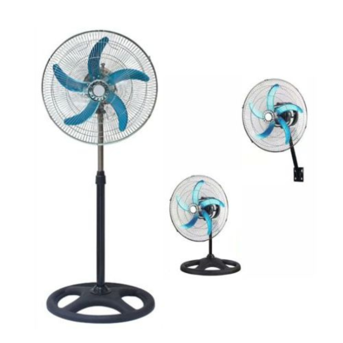 Pack X2, Ventilador Metálico 3 en 1