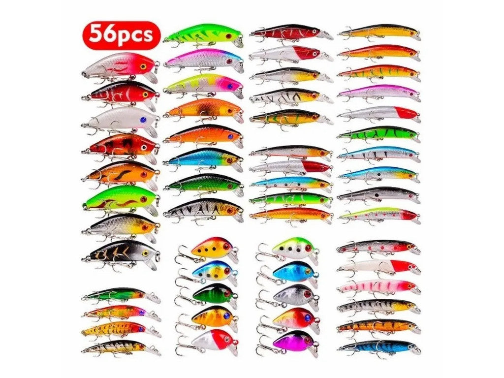 Set De Señuelos De Pesca De 56 Piezas