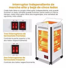 Calefactor Eléctrico Estufa 5 Lados