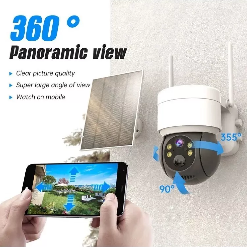 Cámara Solar Ip vigilancia Inalámb 360