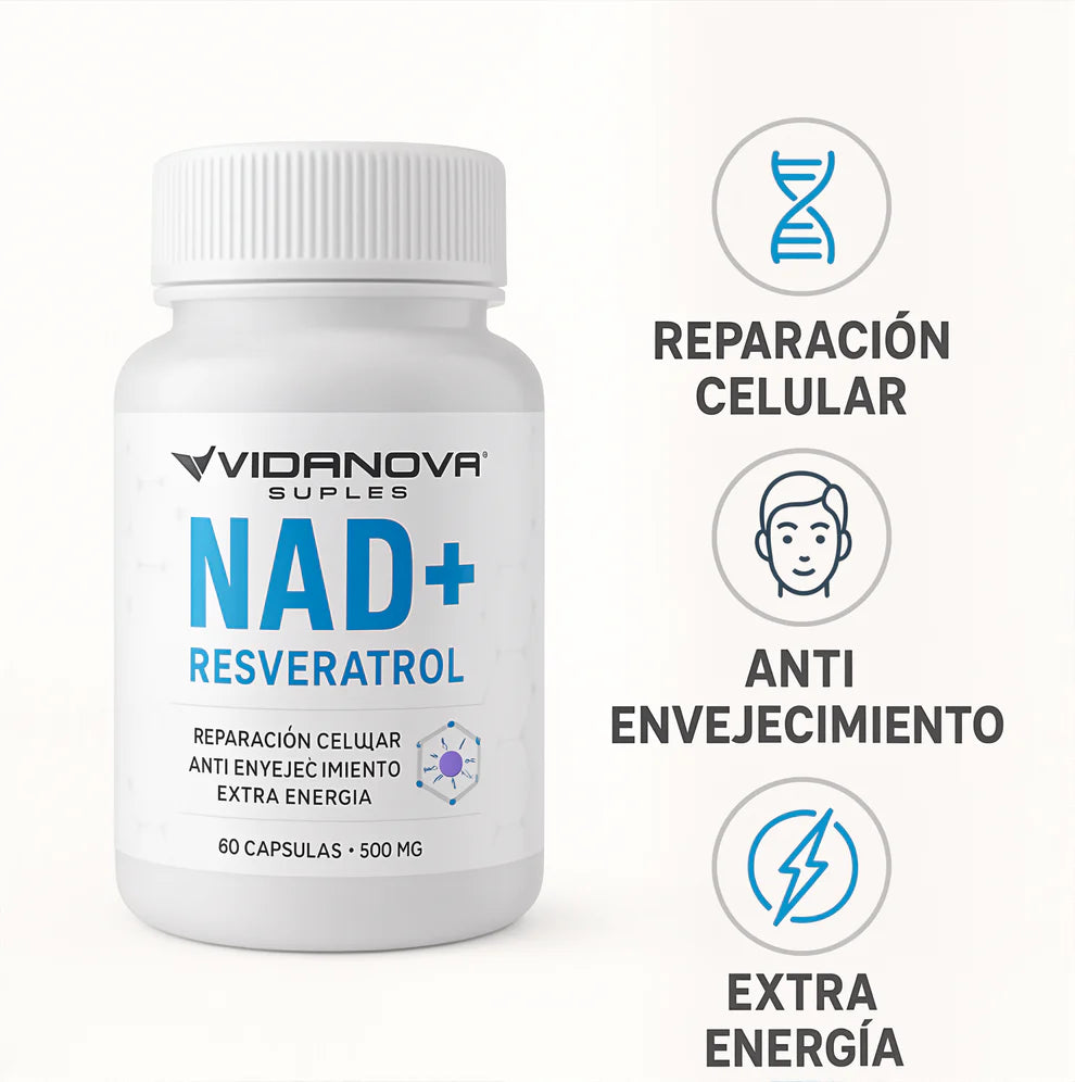 NAD+ RESVERATROL 500MG 60 CAPS ORIGINAL