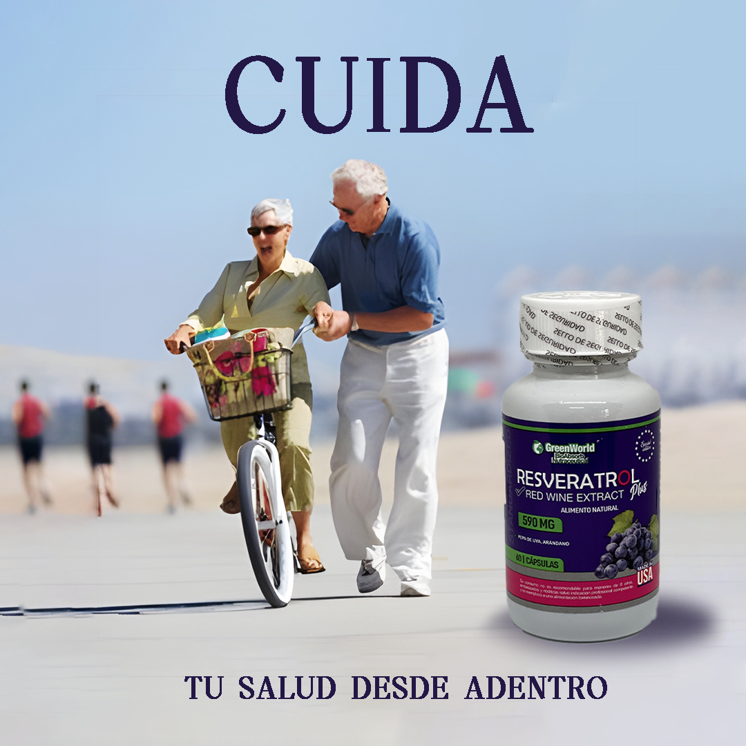 RESVERATROL™ 590 mg - GRAN OFERTA 3 X 2 🔥🔥- El Secreto para Combatir el Envejecimiento - 60 capsulas