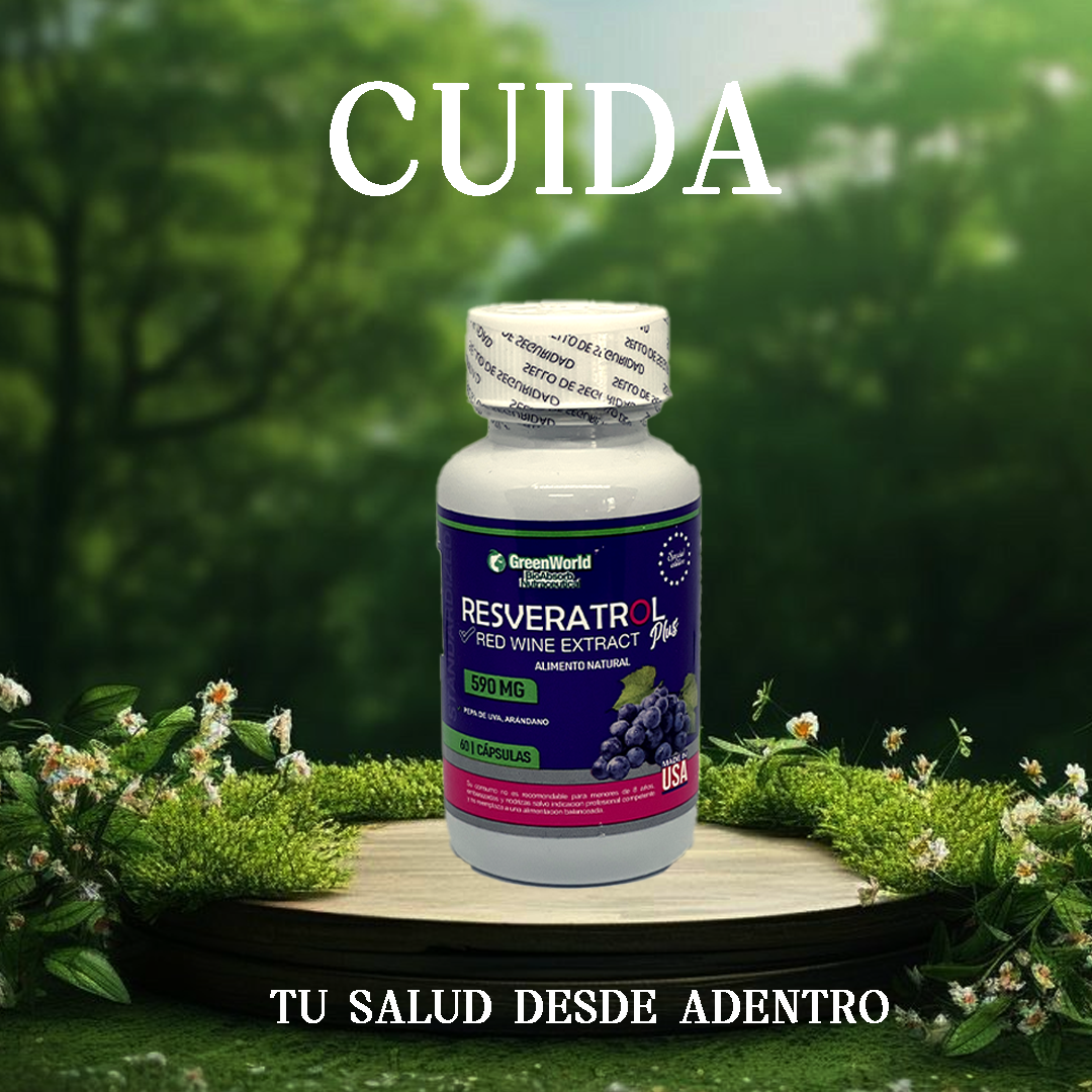 RESVERATROL™ 590 mg - GRAN OFERTA 3 X 2 🔥🔥- El Secreto para Combatir el Envejecimiento - 60 capsulas