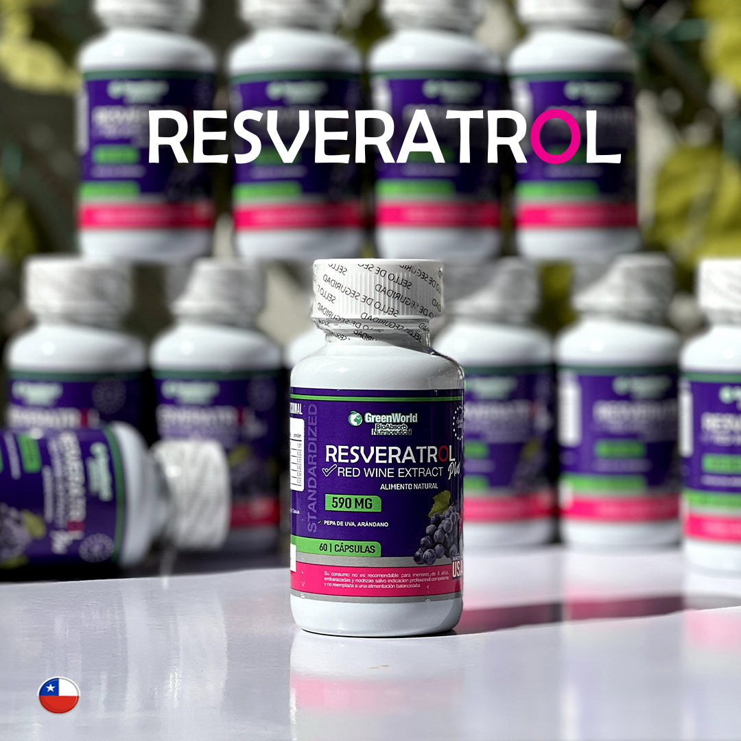 RESVERATROL™ 590 mg - GRAN OFERTA 3 X 2 🔥🔥- El Secreto para Combatir el Envejecimiento - 60 capsulas
