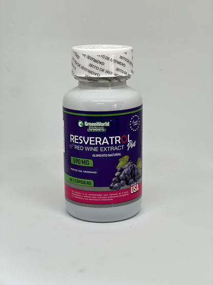RESVERATROL™ 590 mg - GRAN OFERTA 3 X 2 🔥🔥- El Secreto para Combatir el Envejecimiento -  60 capsulas