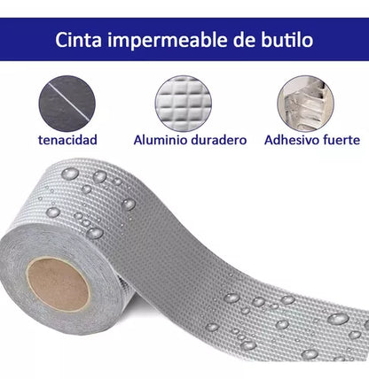 Cinta Anti Goteras - ¡La solución definitiva para techos, goteras y grietas!