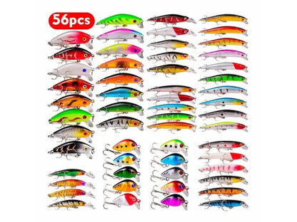 Set De Señuelos De Pesca De 56 Piezas