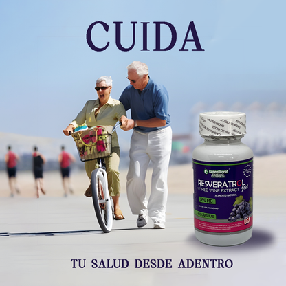 RESVERATROL™ 590 mg - GRAN OFERTA 3 X 2 🔥🔥- El Secreto para Combatir el Envejecimiento -  60 capsulas
