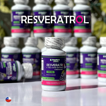 RESVERATROL™ 590 mg - GRAN OFERTA 3 X 2 🔥🔥- El Secreto para Combatir el Envejecimiento -  60 capsulas